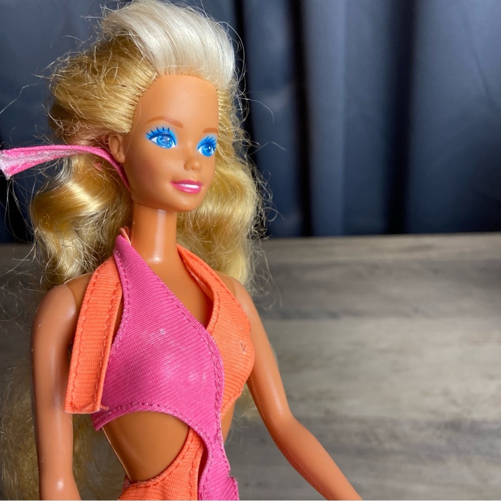 A‎ Vintage 1989 Wet 'n Wild Barbie Doll, Blonde Hair, Blue Eyes - Picture 9 of 10